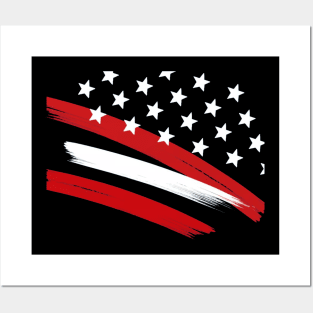 American flag Posters and Art